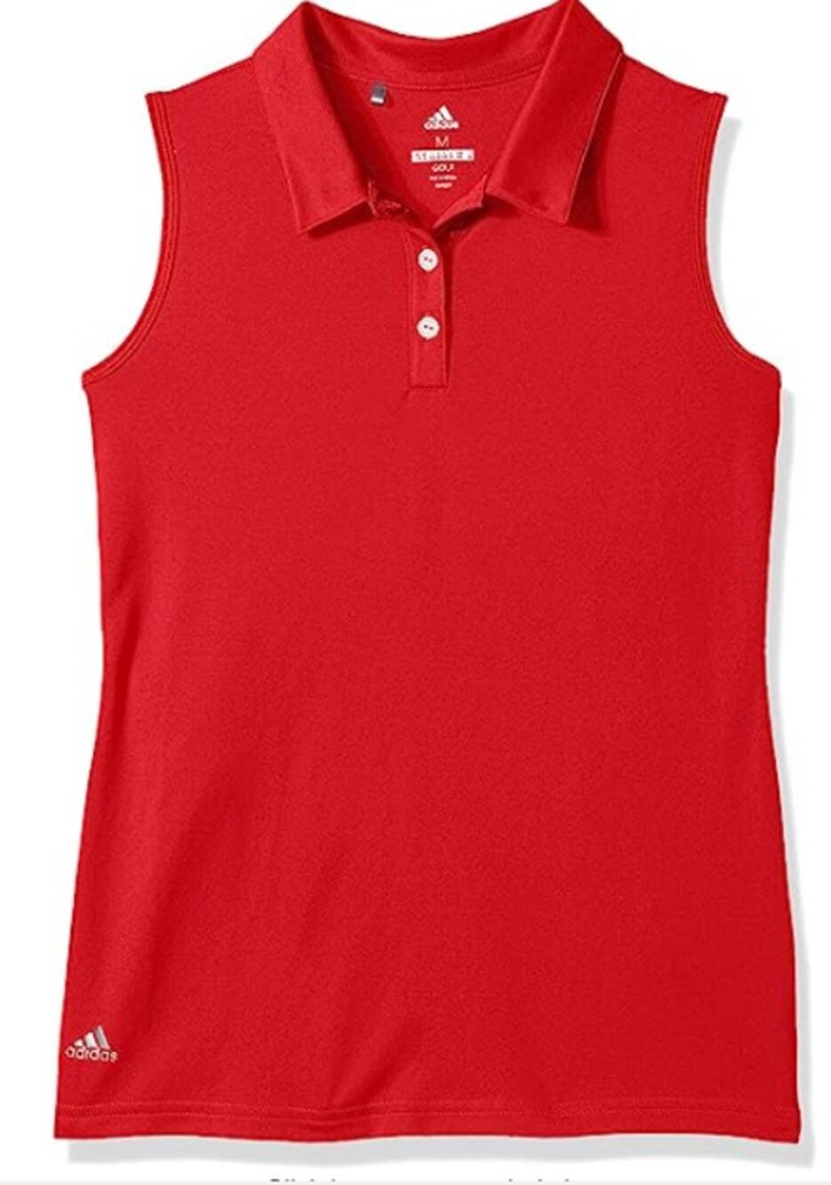 adidas Girl's Tournament Sleeveless Polo - Red - S - NWT
